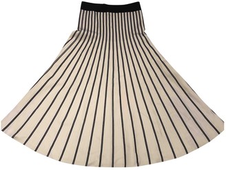 Sandro White Cotton - elasthane Skirt for Women