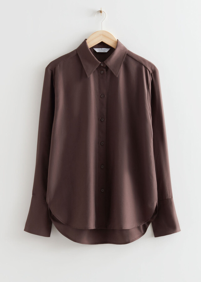 And other stories Relaxed Silk Shirt ShopStyle
