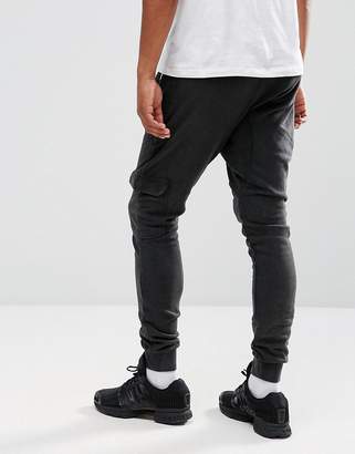 Brooklyns Own Cargo Joggers In Black