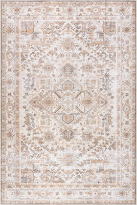 Bungalow Rose Kaleen Medallion Spill Proof Machine Washable Area Rug