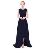 Thumbnail for your product : MenaliaDress Womens Chiffon Lace Hi-Lo Sleeveless Bridesmaid Dress M085LF US