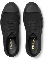 Thumbnail for your product : Prada Rubber Cap-Toe Gabardine Sneakers