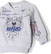 Thumbnail for your product : Kenzo Kids Embroidered-Design Crew-Neck Sweatshirt