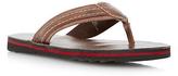 Thumbnail for your product : Dune Mens ICEBERG Leather Toepost Flip Flop in Brown