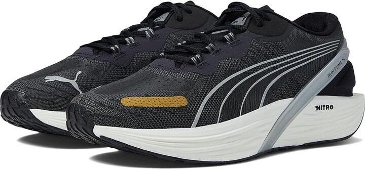 Black And Gold Puma Sneakers | ShopStyle
