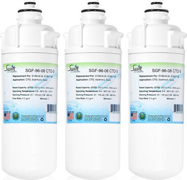 Swift Green Filters SGF-96-08 CTO-S Compatible Commercial Water Filter for EV9618-36, EV9617-22 3 Pack