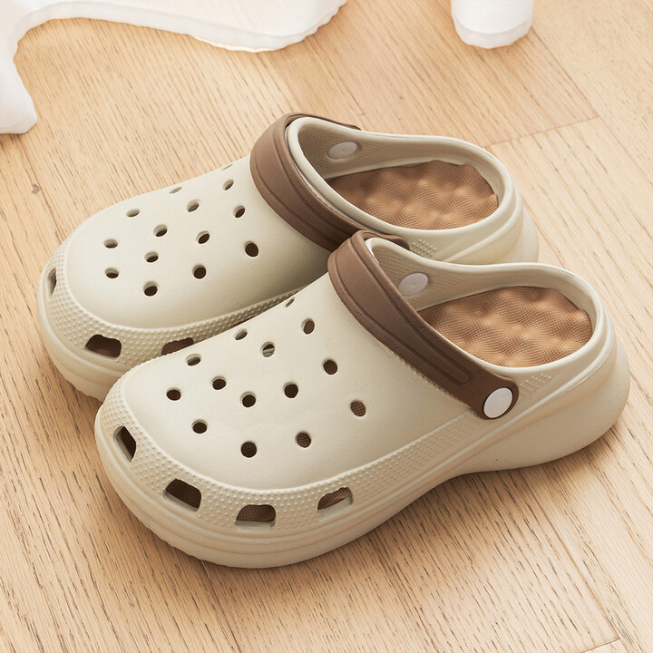 BASATU Women & apos;s Shoes Summer Thick Sole Anti Slip Fashion Beach Sandals EVA Slippers Closed Toe Outdoor Men & apos;s Clog Sandals