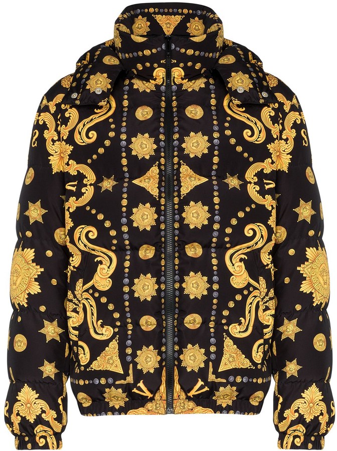 versace mens puffer jacket