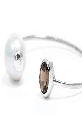Pearl Skat Silver Bracelet