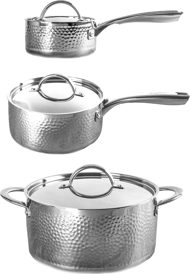 Tramontina Set of 2 Silvertone Aluminum Frying Pans (8 and 10 in
