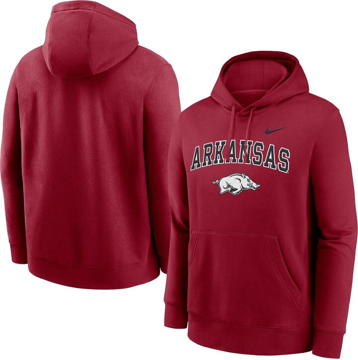 Nike Men's Cardinal Arkansas Razorbacks Club Pullover Hoodie