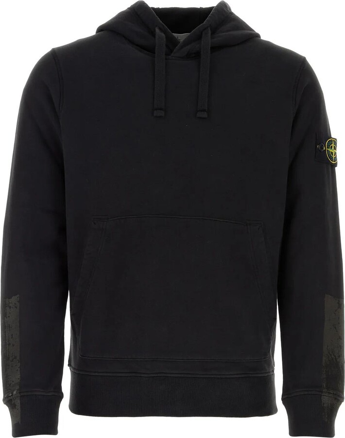 Stone Island Men's Black Sweatshirts & Hoodies with Cash Back | ShopStyle