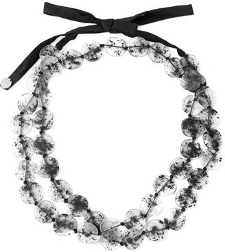 Maria Calderara resin stones tied necklace