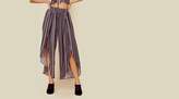 Thumbnail for your product : Blue Life stripe jeanne wrap culotte