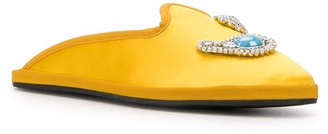 Giannico Embellished Flat Slippers