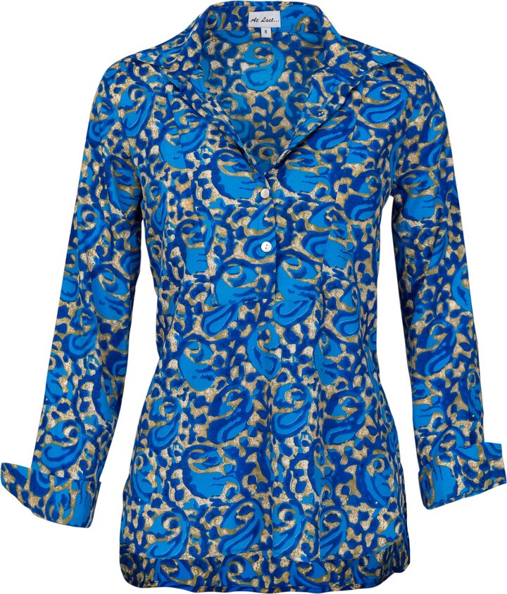 AtLAST Soho Shirt Royal Blue Swirl
