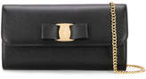 Thumbnail for your product : Ferragamo Vara Leather Clutch