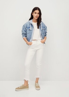 Teenage girl Mango Girls Clothing Jeans Straight Jeans XXS Straight jeans with frayed hem 