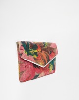 Thumbnail for your product : A Question Of Johnny Loves Rosie Floral Envelope Clutch Bag