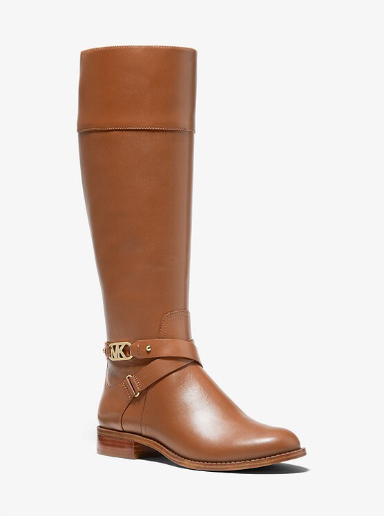 michael kors kincaid leather riding boot