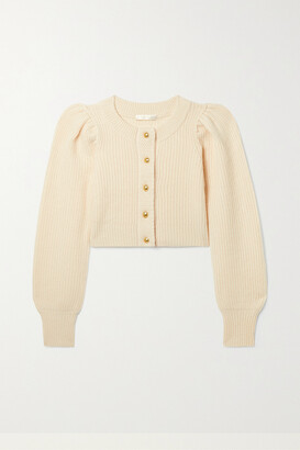 cream crop cardigan