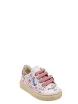 Thumbnail for your product : MonnaLisa Snow White Printed Faux Leather Sneakers