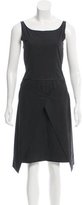 Thumbnail for your product : Narciso Rodriguez Silk-Accented A-Line Dress