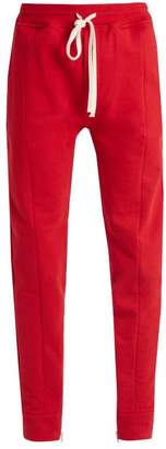 Fear Of God - Drawstring Waist Cotton Jersey Track Pants - Mens - Red