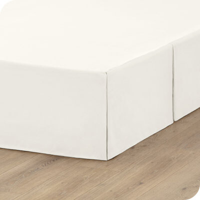 Bare Home Tailored 15" Pleated Bed Skirt