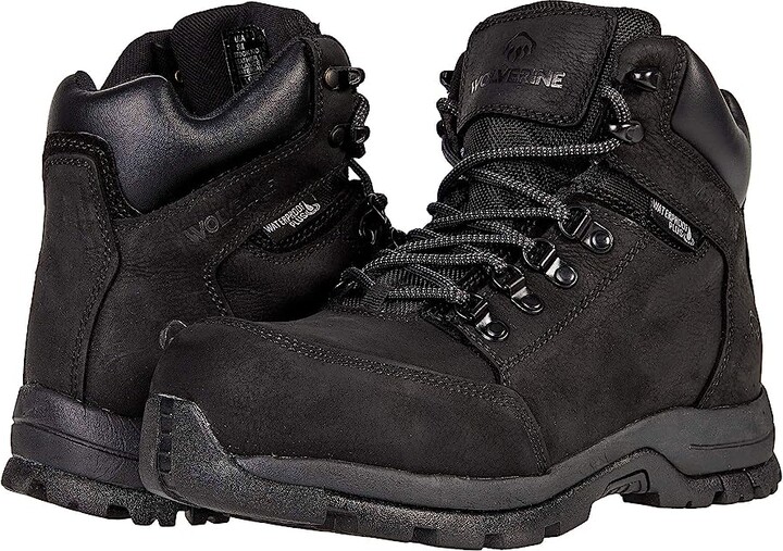 Wolverine Grayson Mid Waterproof ST (Black) Men's Shoes ShopStyle Boots