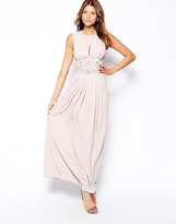Thumbnail for your product : Lipsy VIP Maxi Dress with Built Up Embellishment - Pink