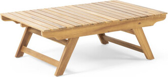 Outdoor Coffee Table - Made Of Wood, 37.56” X 24.27” 12.34”, , Open Slat With Wood 37” 24” 12.5”, Element
