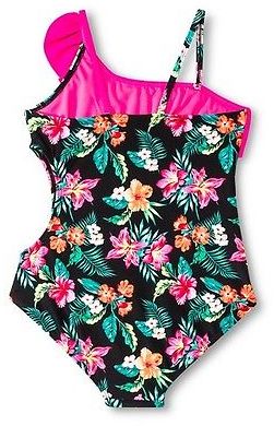 CircoTM Girls' Circo Plus Size One Piece Floral Print Swimsuit