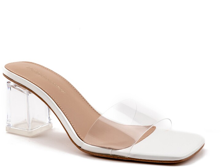 transparent sandal heels