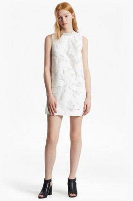 French Connection Deka Cotton Embroidered Mini Dress