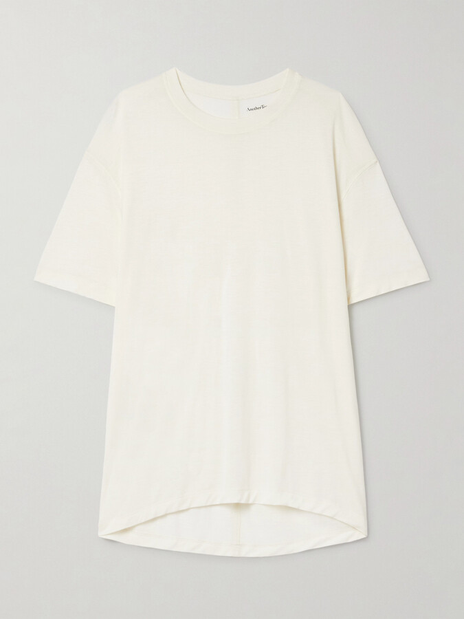 Another Tomorrow - Boy Lyocell-jersey T-shirt - Off-white