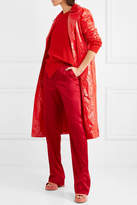 Thumbnail for your product : Sies Marjan Fern Pickup Asymmetric Cotton Sweater - Crimson