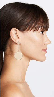 Rebecca Minkoff Double Medallion Drop Earrings