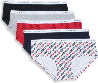 Tommy Hilfiger womens Hipster-cut Cotton Underwear Panty 5 Pack Hipster  Panties - ShopStyle