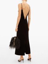 Thumbnail for your product : Galvan Berlin V-back Velvet Dress - Black