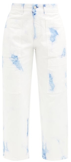 Stella McCartney Tie-dye Cropped-leg 