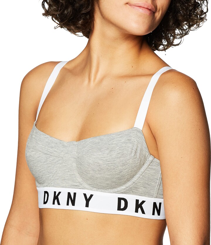DKNY Monogram Mesh Underwire Unlined Demi Bra - ShopStyle