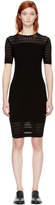 T by Alexander Wang - Robe noire Float Stitch