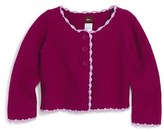 Thumbnail for your product : Tea Collection 'Iniya' Combed Cotton Cardigan (Baby Girls)