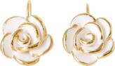 Thumbnail for your product : Poporcelain Golden White Cloud Rose Hook Earrings