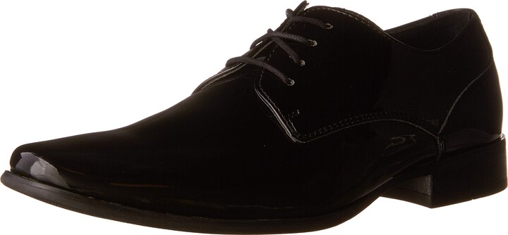 calvin klein black patent shoes