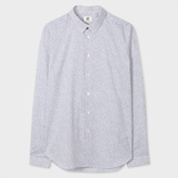 Thumbnail for your product : Paul Smith Men's Slim-Fit White 'Matchstick' Print Cotton Shirt