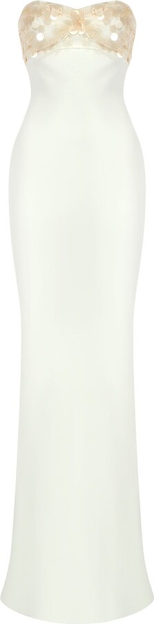 Herfetch Maxi Mrs. Fetch Dress-White