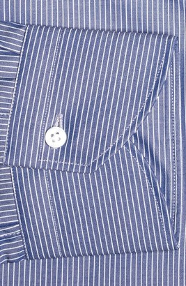 Canali Men's Regular Fit Stripe Dress Shirt