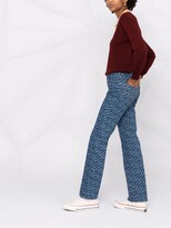 Thumbnail for your product : See by Chloe Logo-Print Straight-Leg Jeans